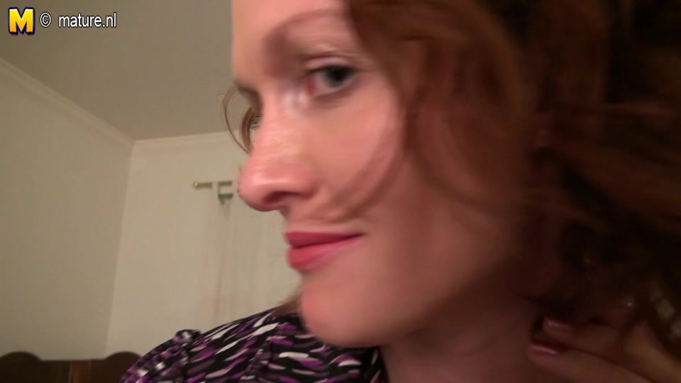 Horny American Step mom Playing With Her Shaved Pussy - MatureNL