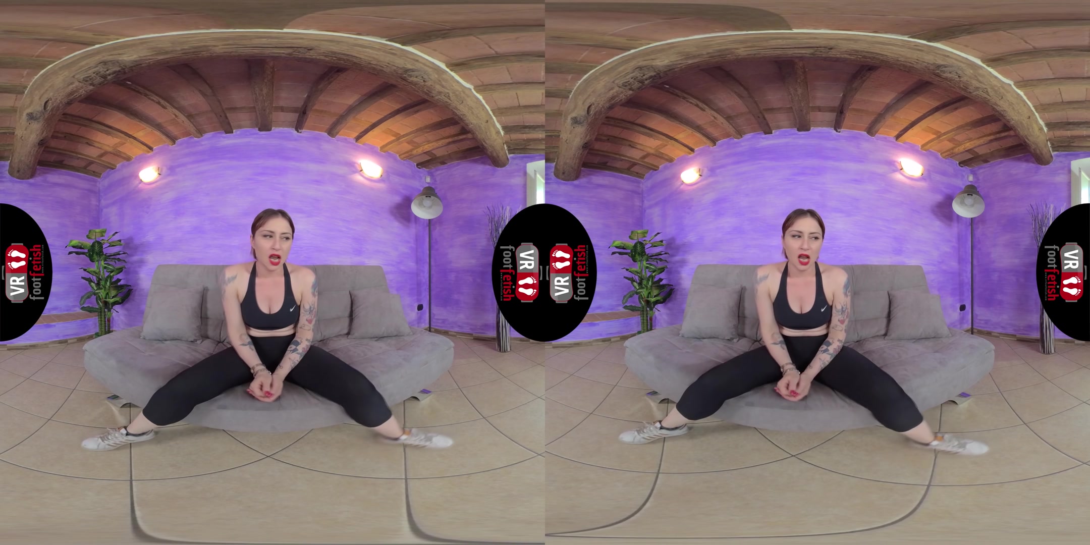 Sexy Ammalia Wants You To Smell Her Sweaty Feet Odor - VRFootFetish