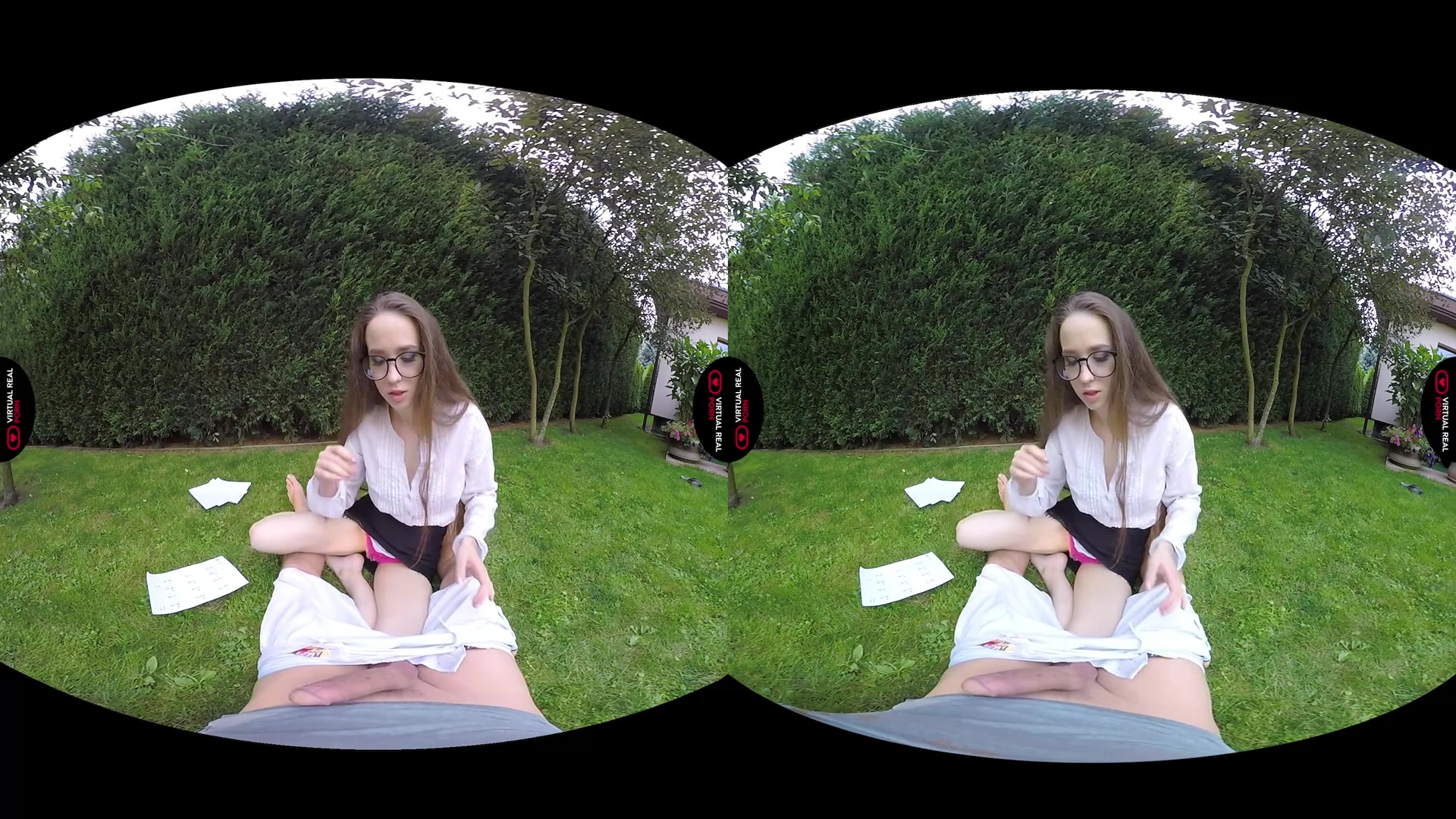 Angel Rush Steve Q in Nerd girl - VirtualRealPorn