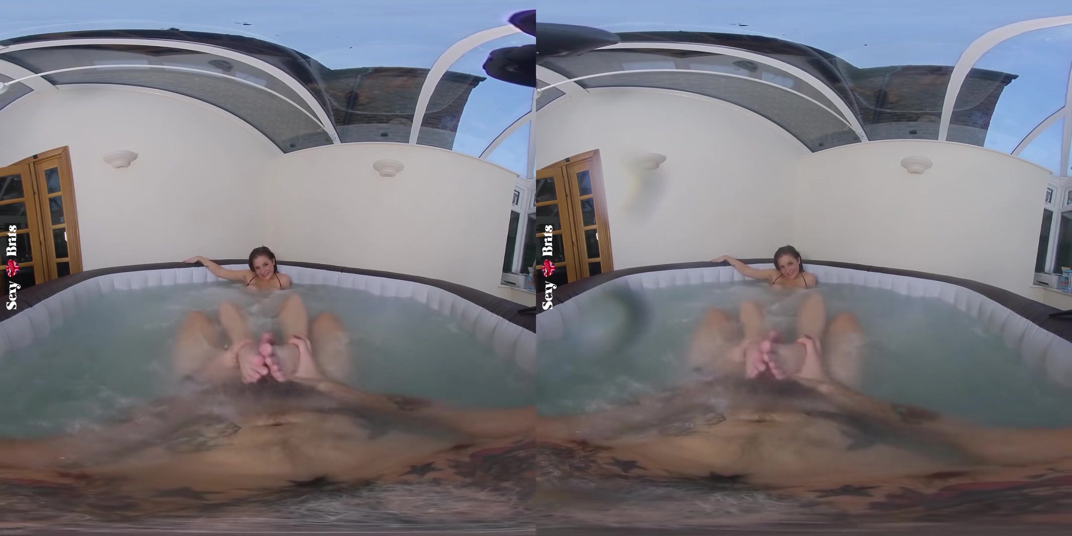 How To Bathe Your Aussie III; Big Tits Amateur Fucked in the Hot Tub