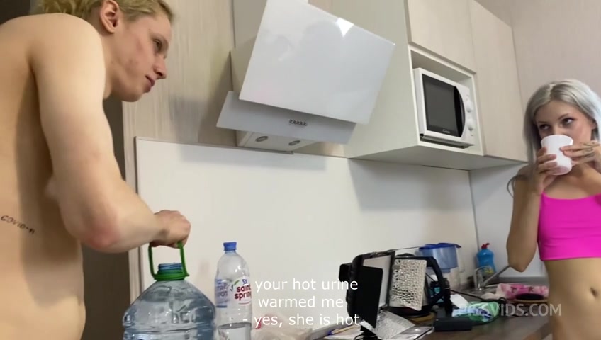 FULL BACKSTAGE WITH TITLE! Beauty blonge Vasya Sylvia - PISS IN MOUTH AND ASS - Fast Anal Fuck - creampie - PissVids