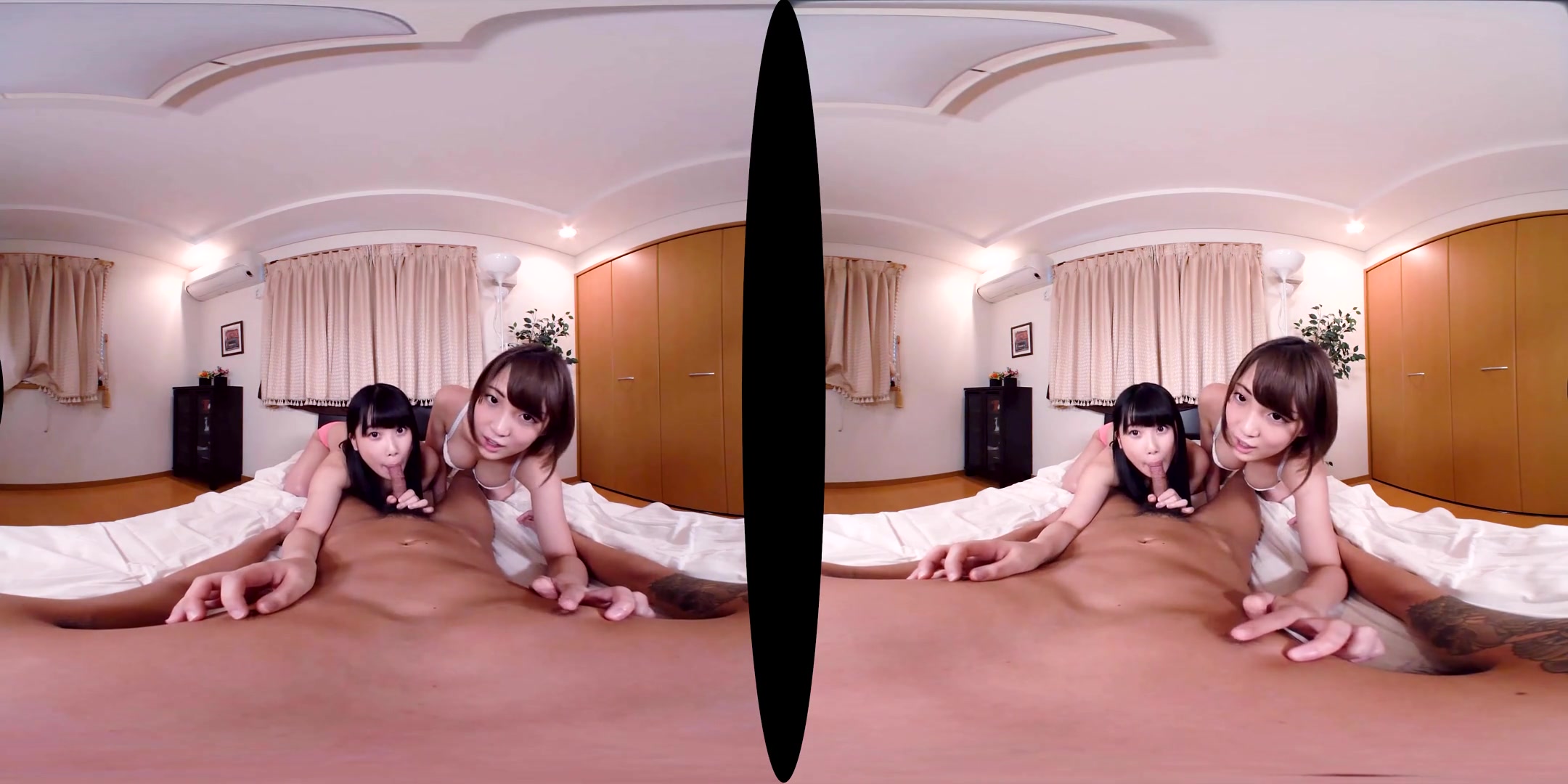 Two Naughty Girls Play with You - JAV Idol Threesome POV VR