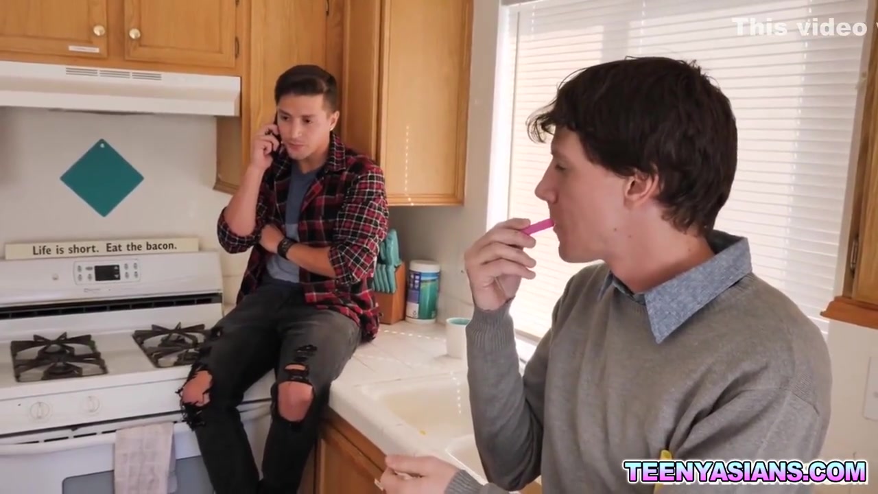 Ember Snow - Stepbrothers Fucks Asian Delivery Babe