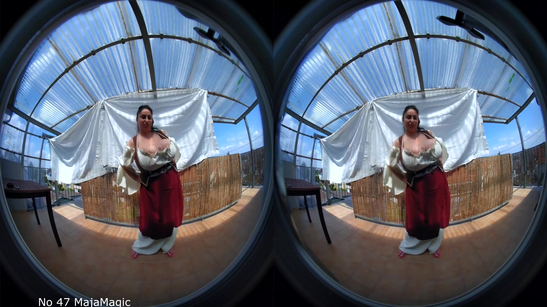 Maid Alice Shows Her Deep Cleavage - MajaMagic