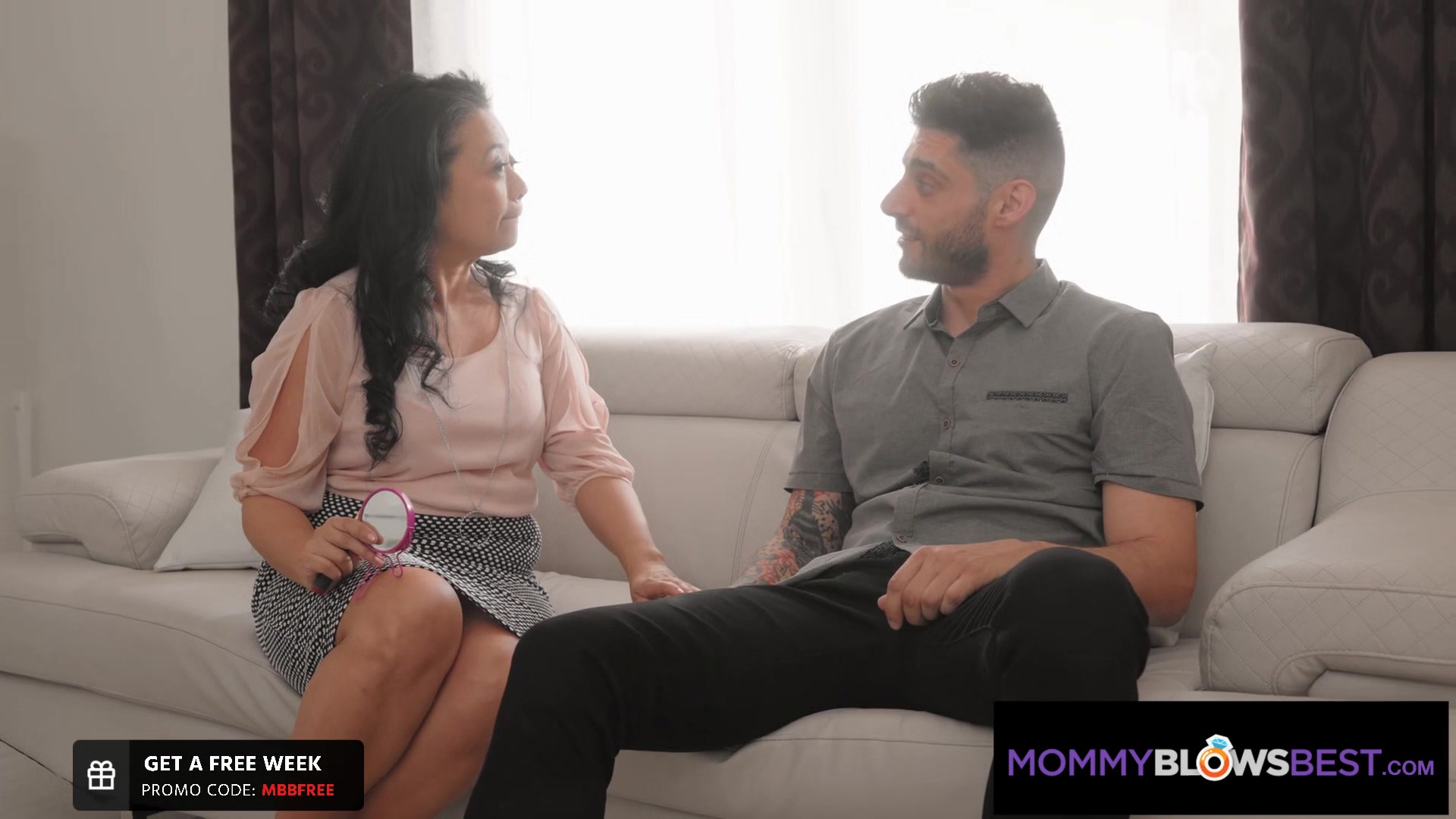 MommyBlowsBest - My New Asian Stepmom Tests Her Lipstick On My Cock