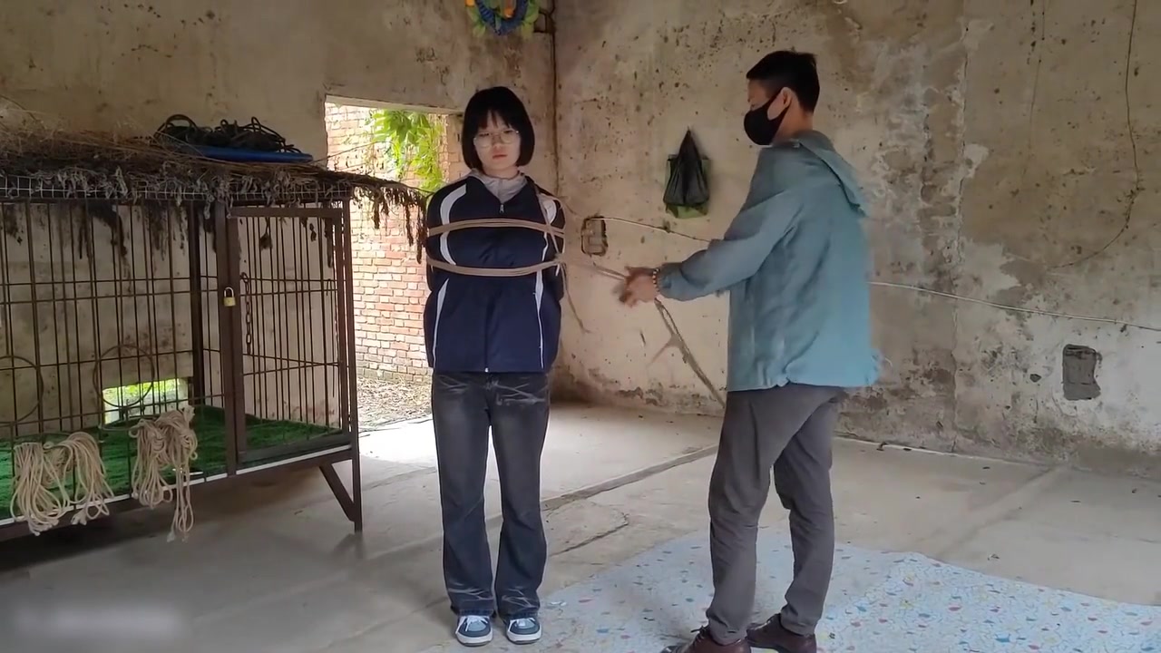 Two Girls Suspended In An Abandoned House