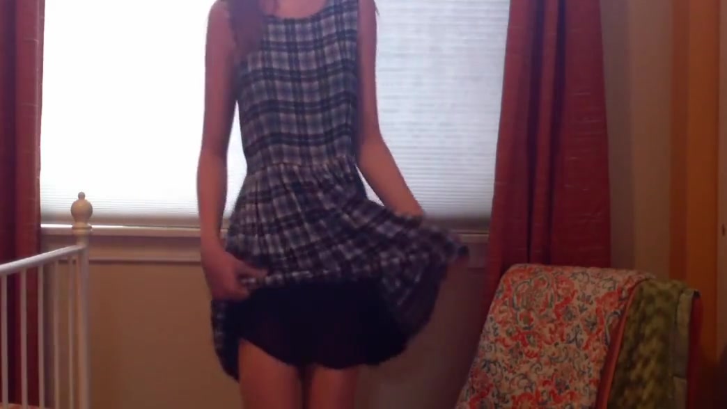 incredibly hot redheaded amateur teen 18+ stripping and masturbating to cum
