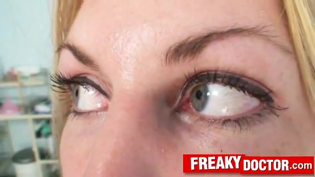 Blonde teen 18+ Sam gyno vaginal douche cleansing
