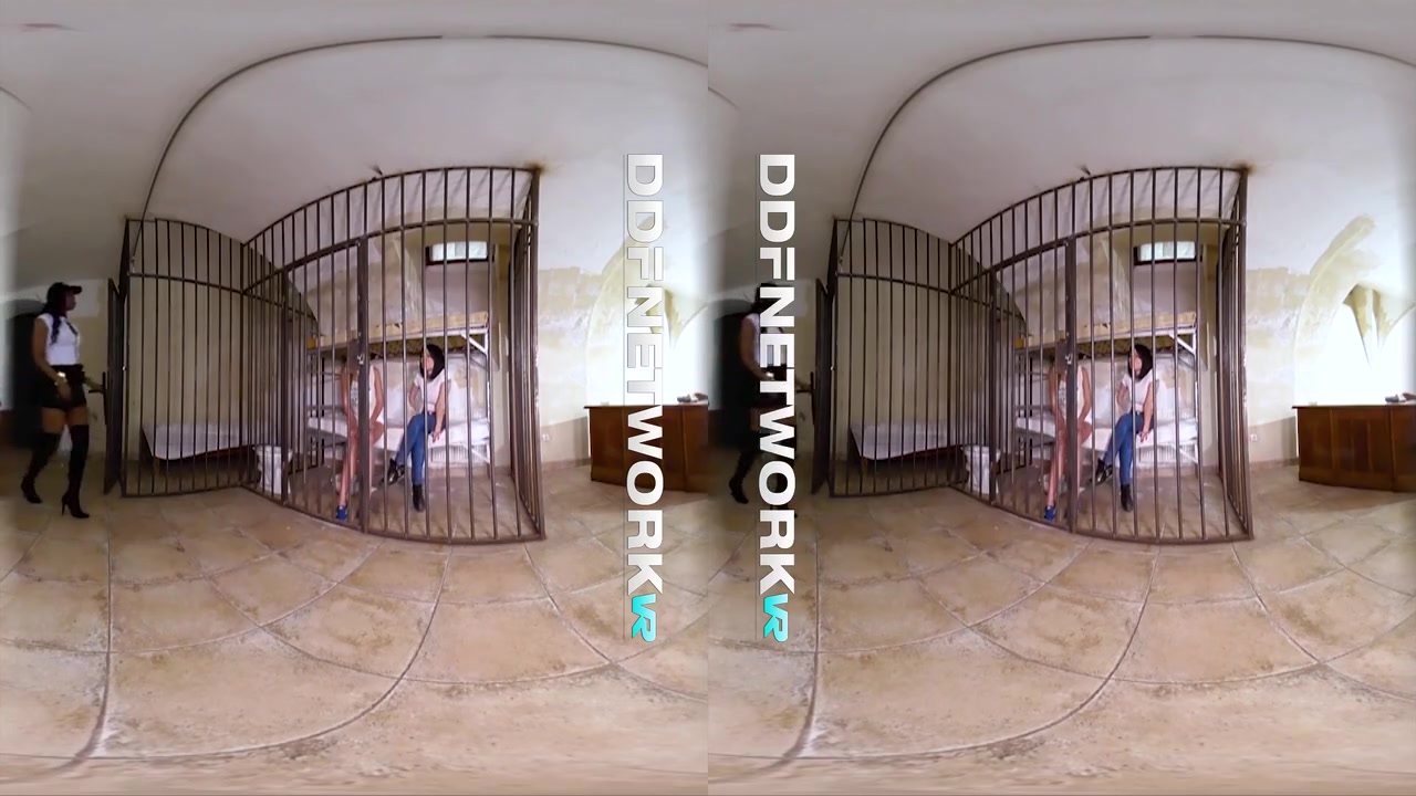 Jasmine Webb And Rina Ellis - Anal Penetrates Some Teen 18+ Prisoner Chicks With A Baton