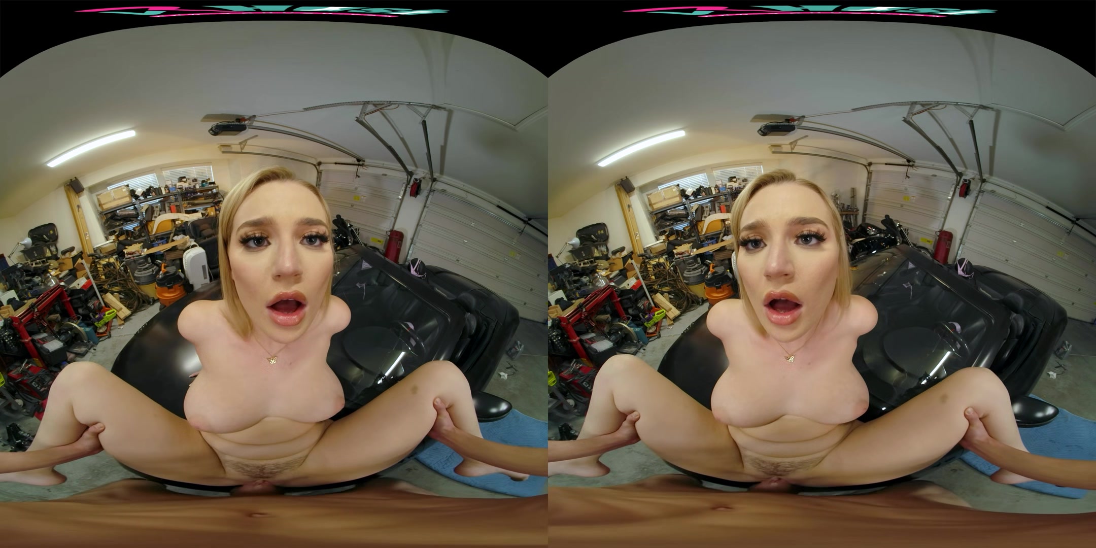 VRHUSH Road trip fun with busty blonde Blake Blossom