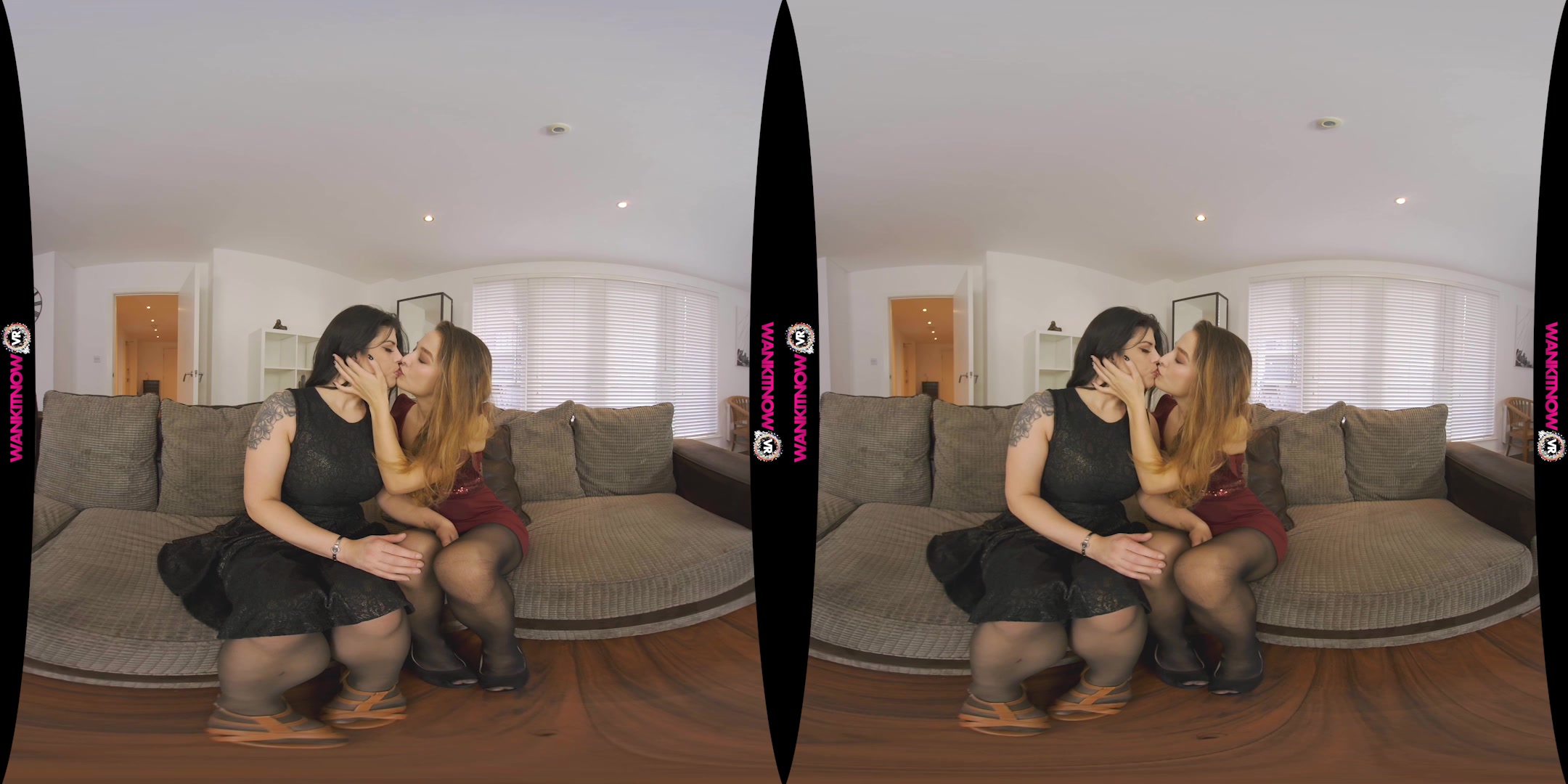 Surprised With A Threesome featuring Kylie Nymphette, Lucia Love - WankitNowVR