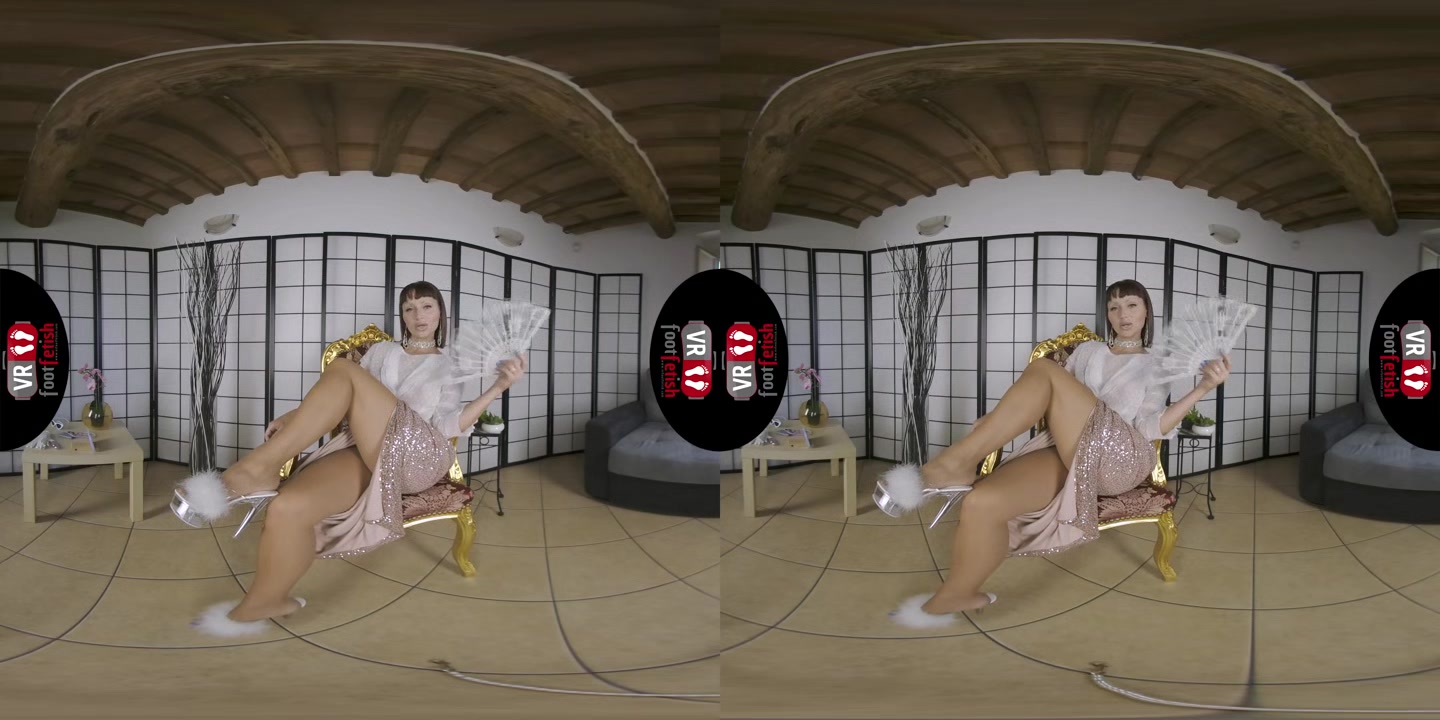 Elegant Dame Babyrose Shows You Her Hot Feet And Toes In Tight Pantyhose In VR - VRFootFetish