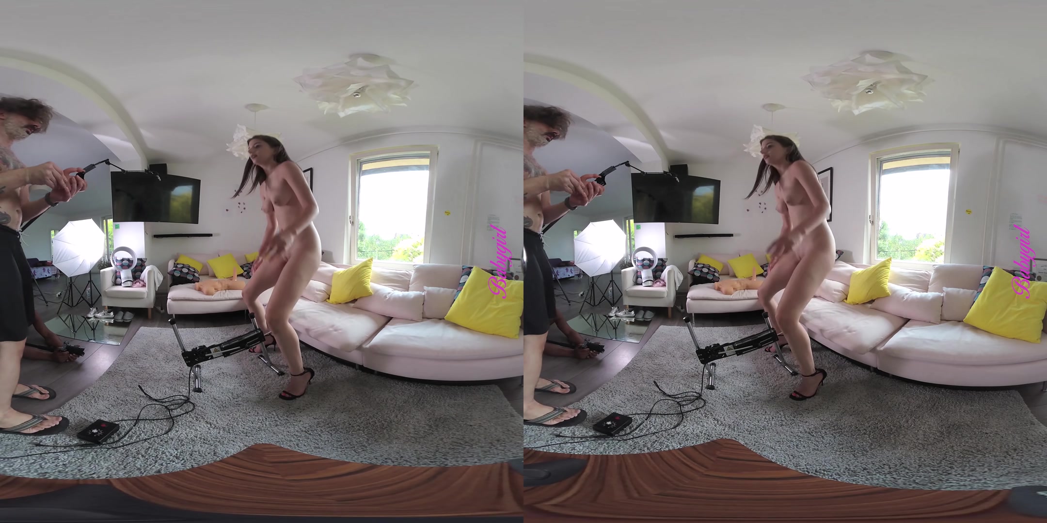 Her First Porn Shooting Backstage - perVRt
