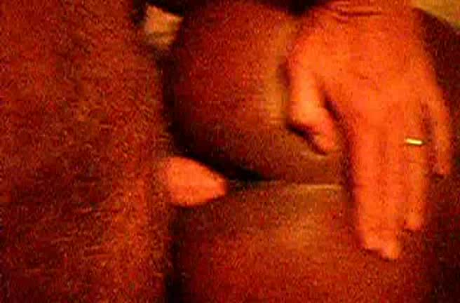 Slut was playing with dildo, after her boy came and rammed her