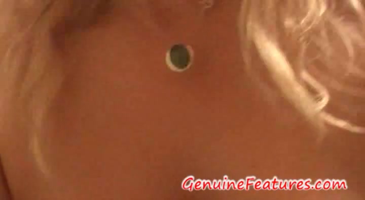 Real blond BBW masturbates with dildo