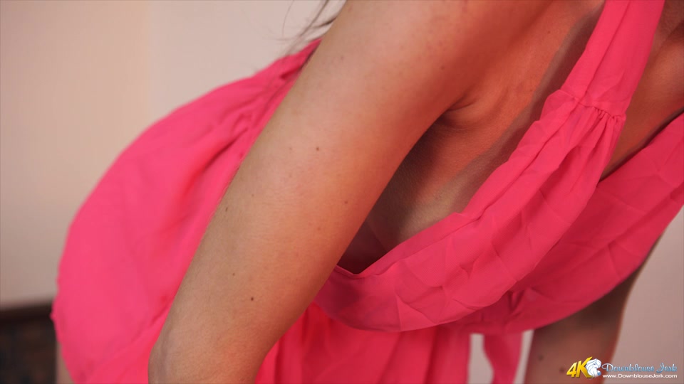 Jemma in First Date Flash - DownblouseJerk