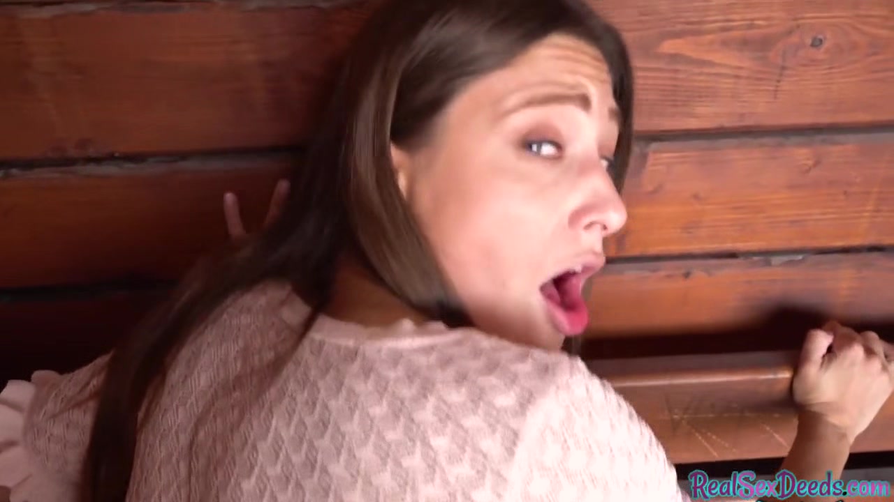 Pulled euro brunette rides big shaft before giving blowjob