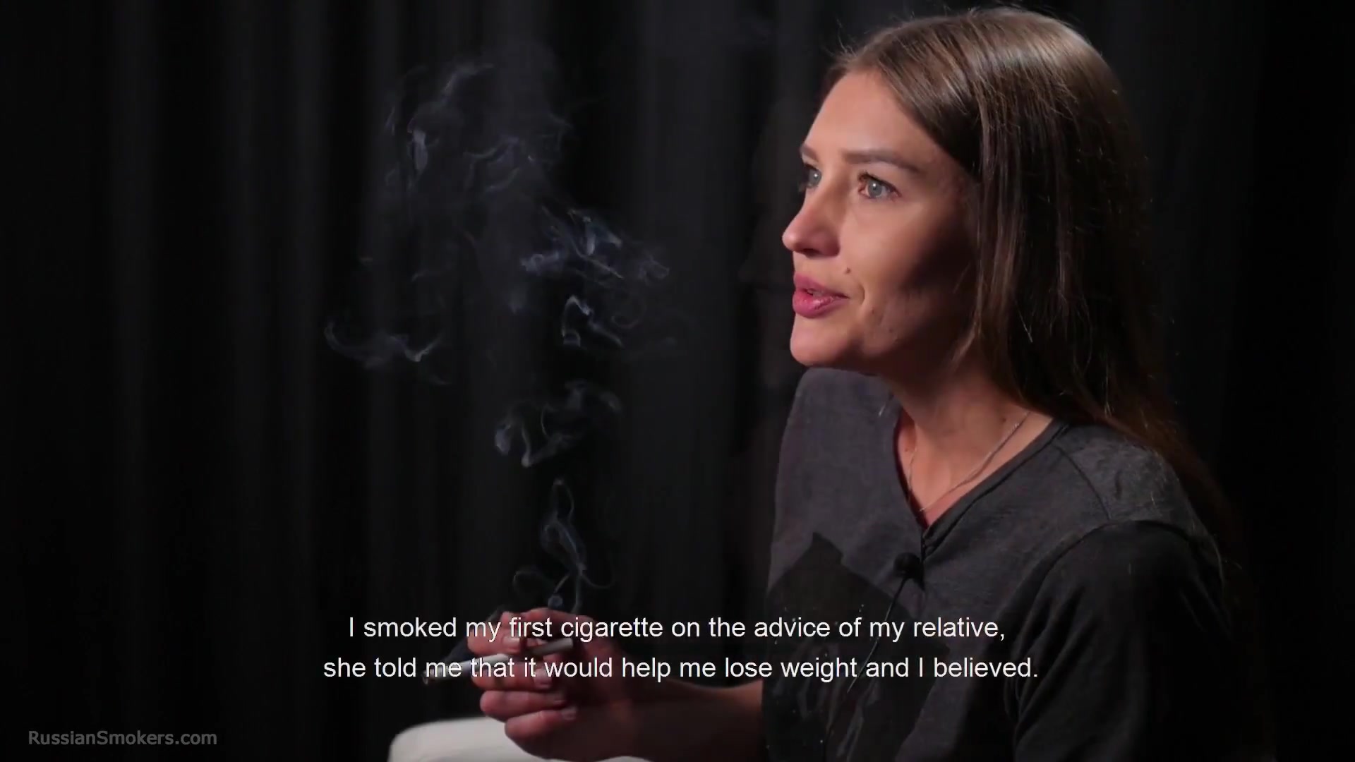 Kate Is Giving An Interview And Smoking 100mm Cigarettes