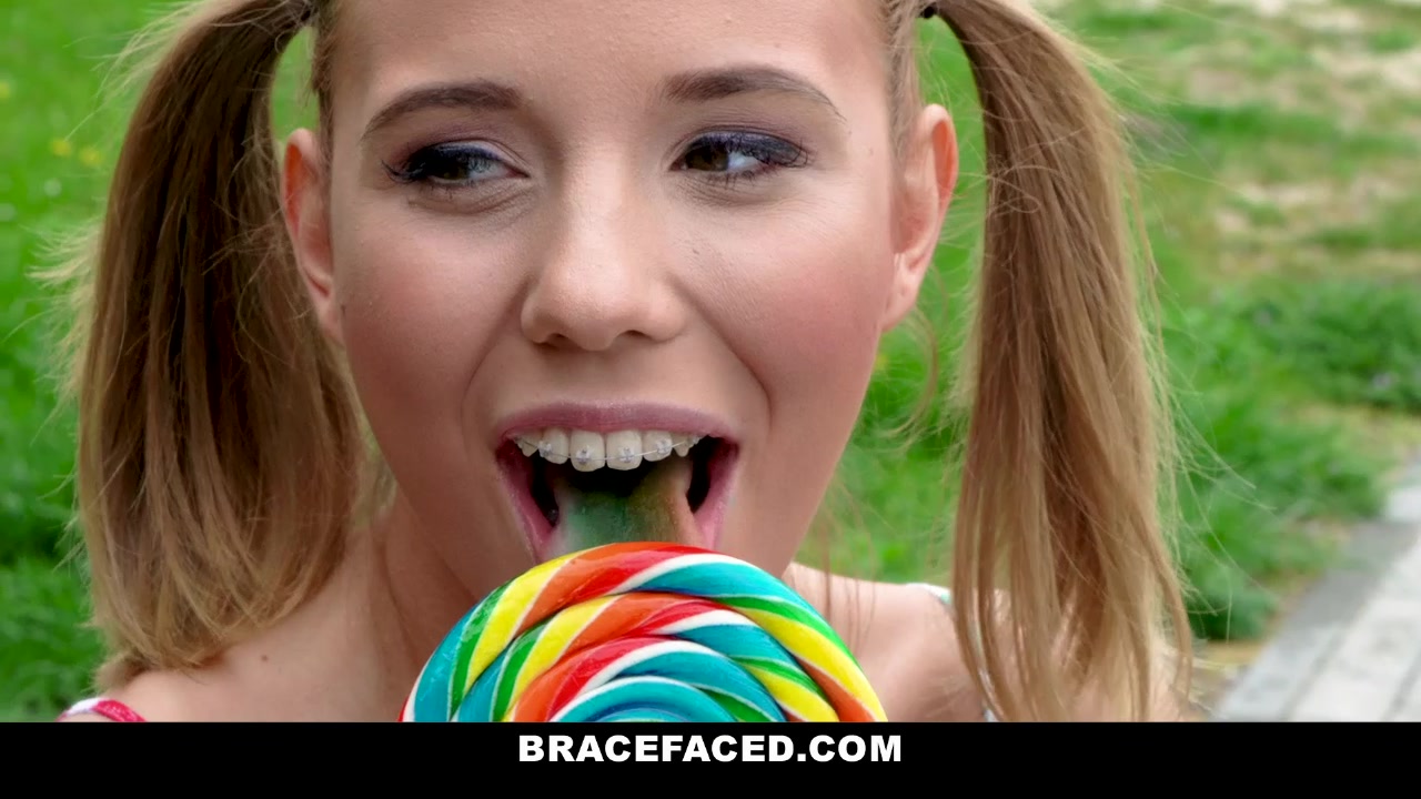 Poppy Pleasure in Pigtail Pink Pounding - BraceFaced