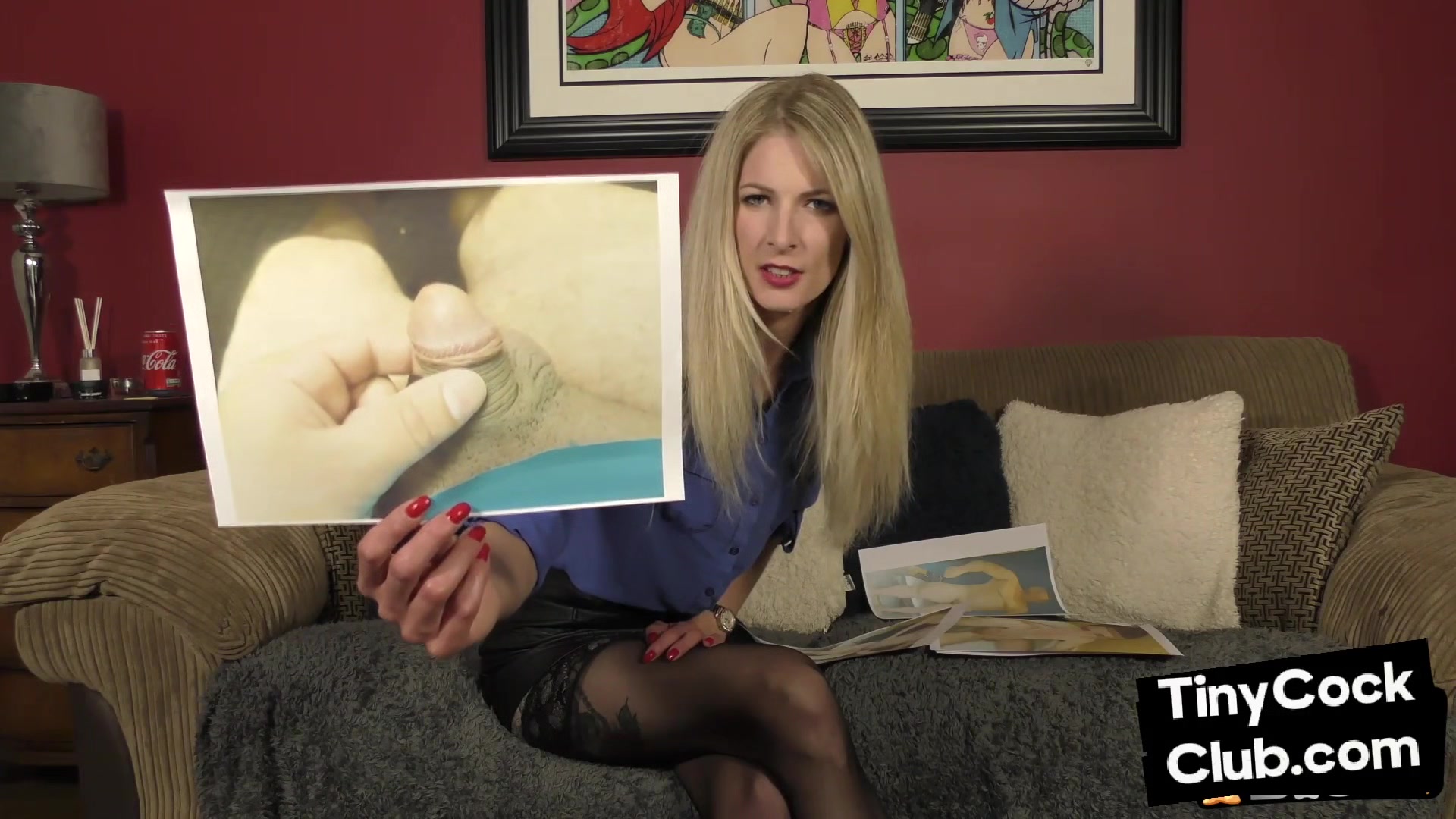 Dirty talking femina humiliates small cocks in solo video