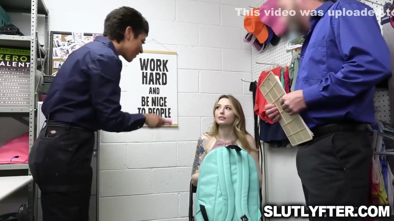 Mean Female Officer Want Shoplifter teen 18+ To Fuck With Her