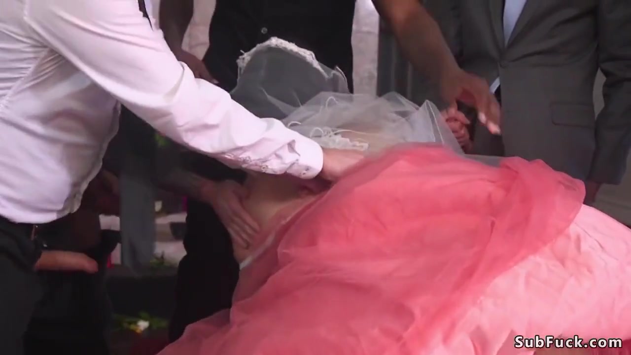 Chubby Bride Gets Double Penetration