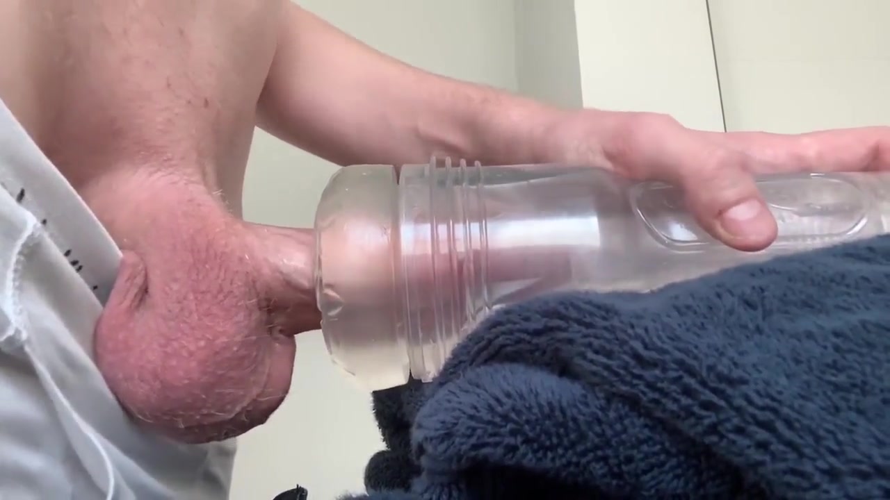 Pulling Down My Jeans And Fucking My Fleshlight Until I Cum