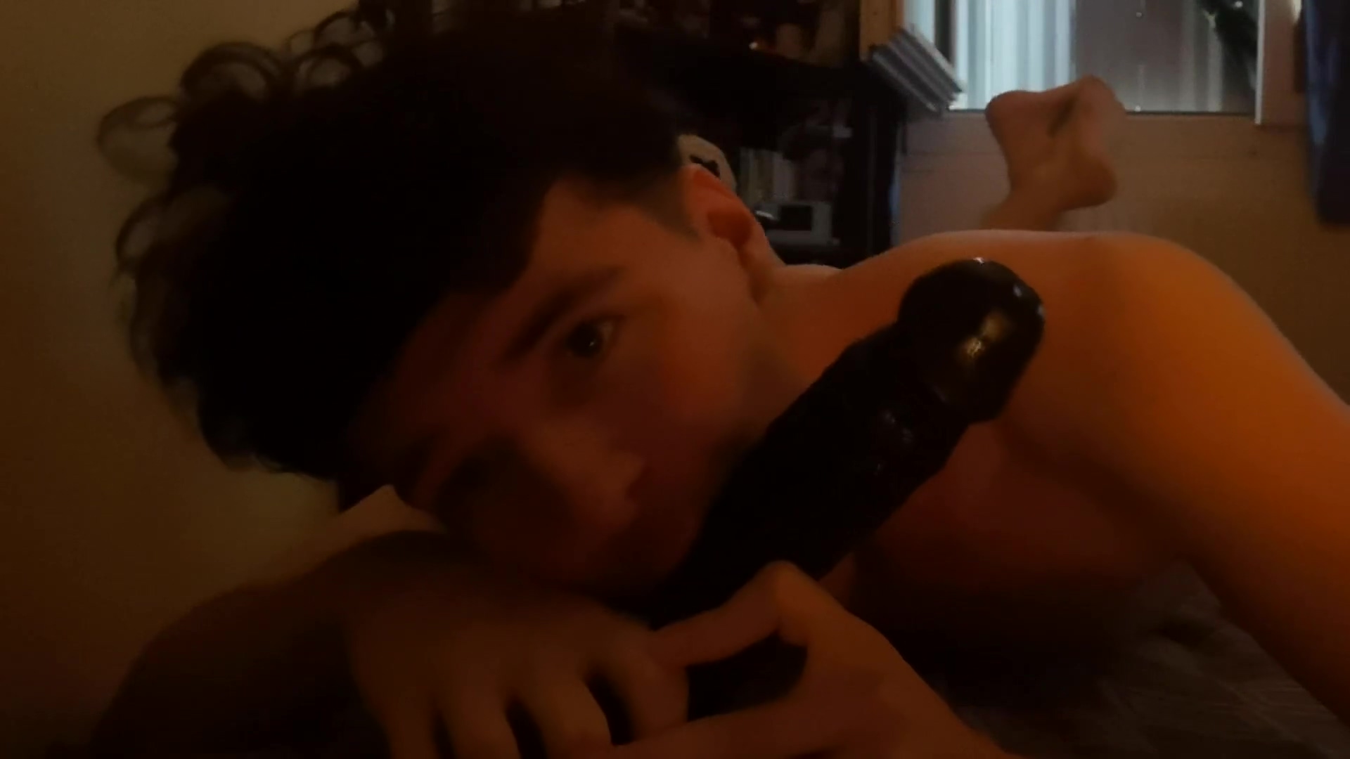 Slut Sucks Her Dildo Intensively