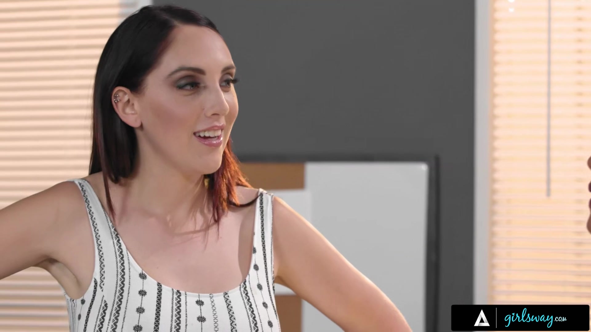 GIRLSWAY - Horny Teachers Scarlit And Nickey Huntsman Fake An Important 1-On-1 To Bang
