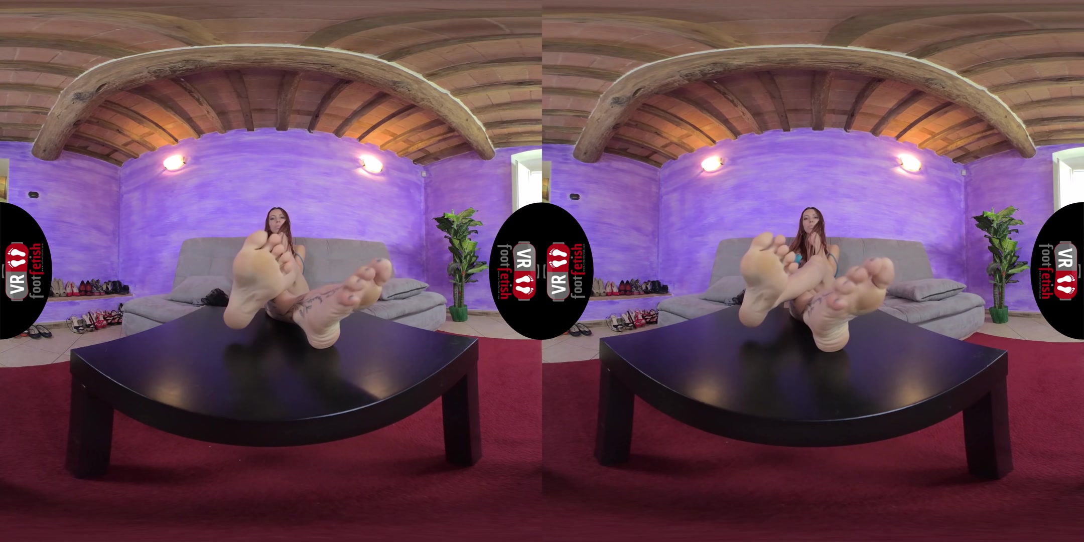 Stunningly Beautiful Elettra Tries On Different Pairs Of Socks And Stockings - VRFootFetish