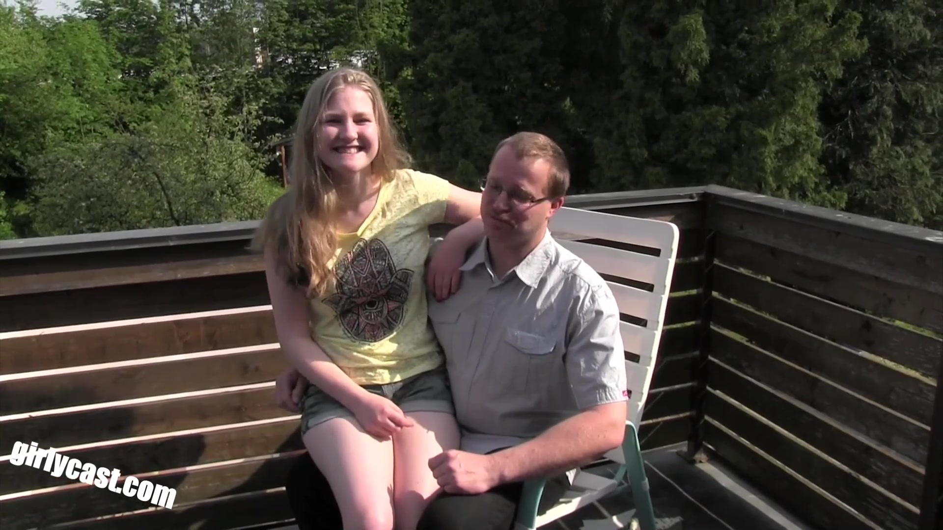 teen 18+ Julia And The Horny Old Family Man & Pov Fuck