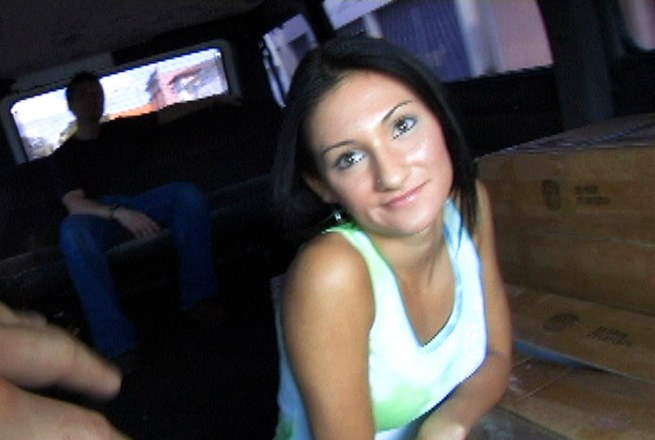 Picked up a college girl, then gets banged...