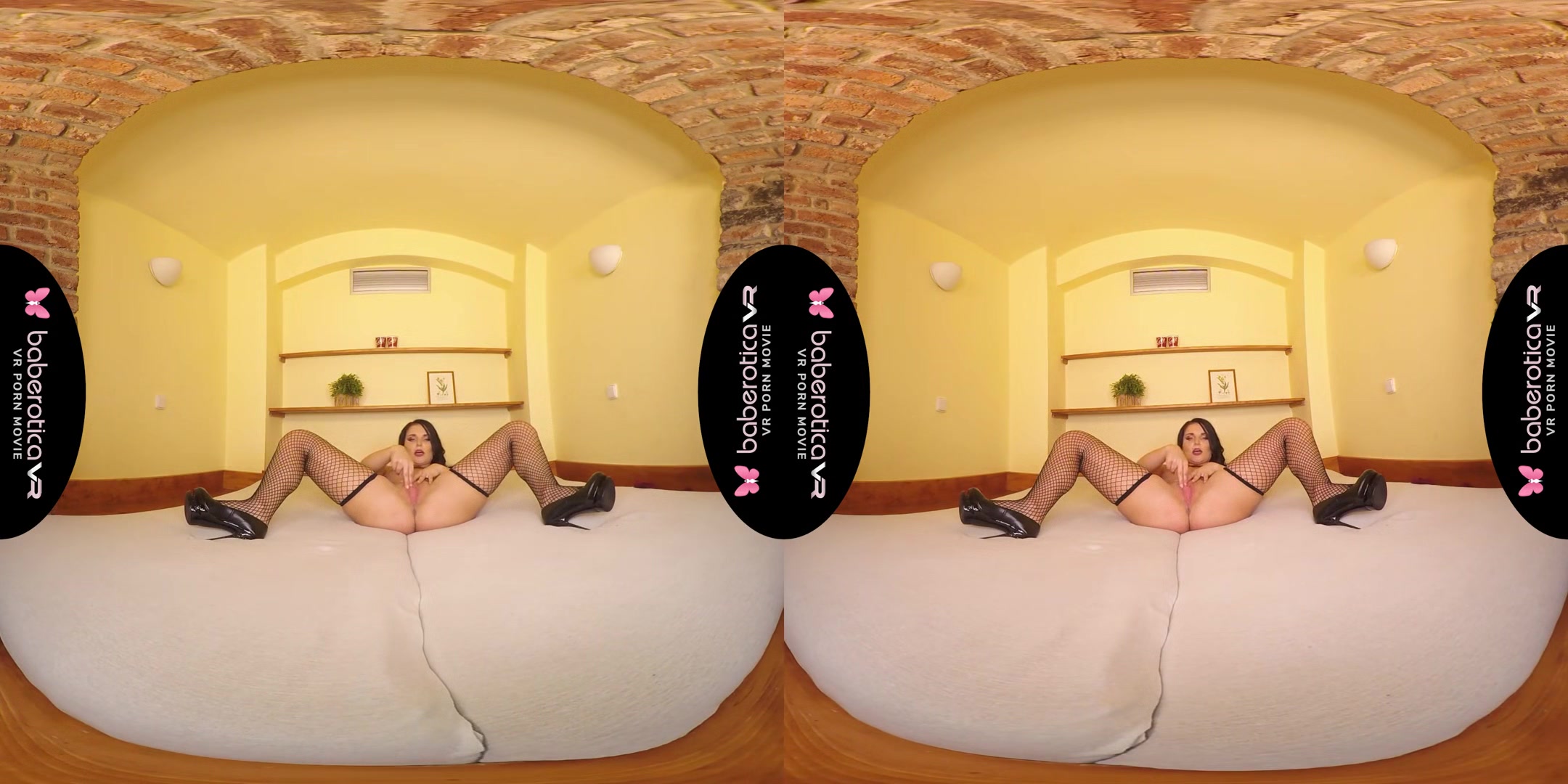 Lucia Denvile Offers Addictive Lingerie Solo - Hot and Busty Brunette Solo Striptease and Masturbation
