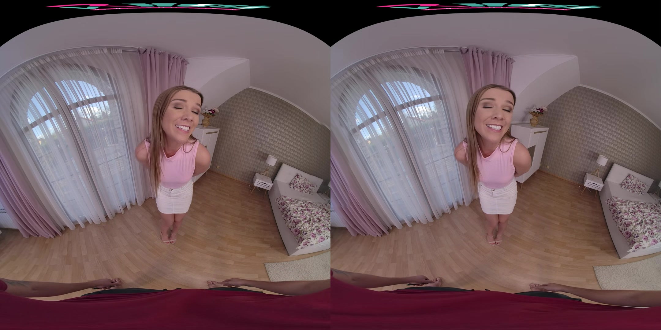 VRHUSH Sexy blonde Alexis Crystal rides your stick