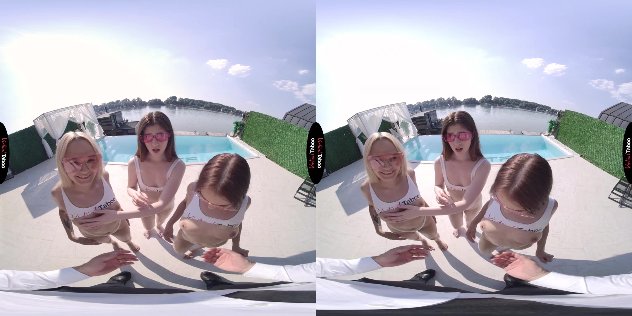 Hot Pearl, Lina Shisuta VR Porn: Pool With A View - VirtualTaboo