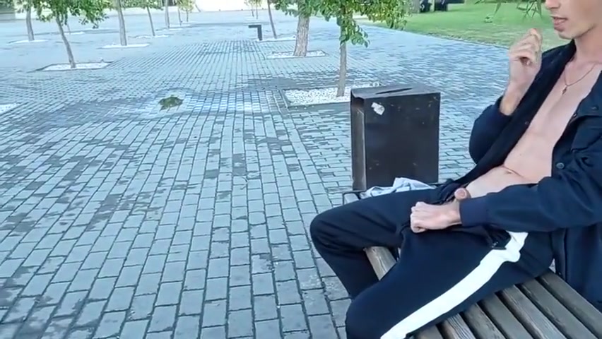 abx 571 - Blond Twink Jerks Off Near The Plant. Extreme