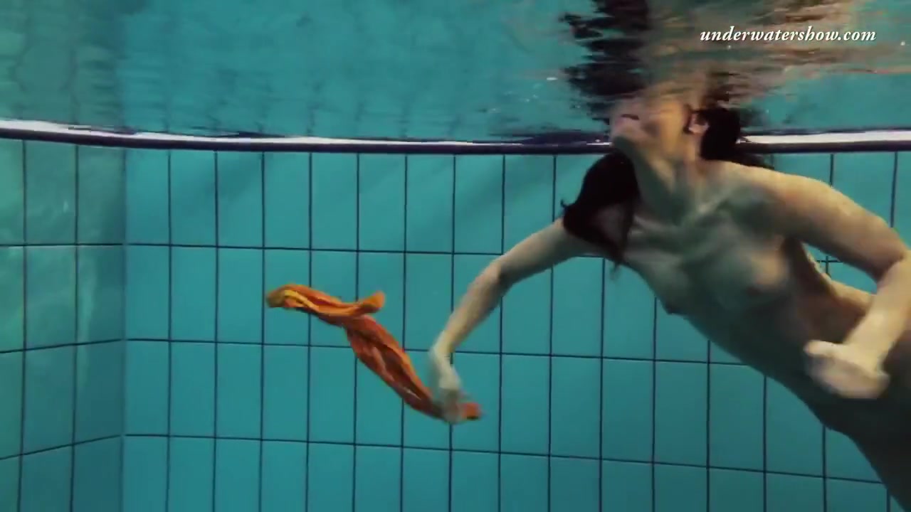 Swimming Pool Erotics In Cute Fishnets