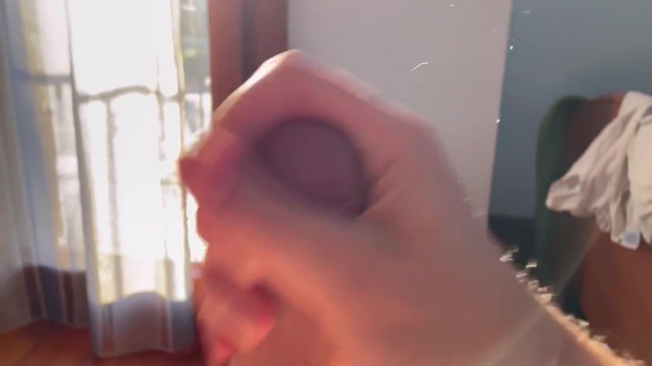 Man Experiencing The Sunset And Having An Intense Orgasm