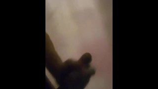Big cock blows big load in shower.  -   BunnyLynn