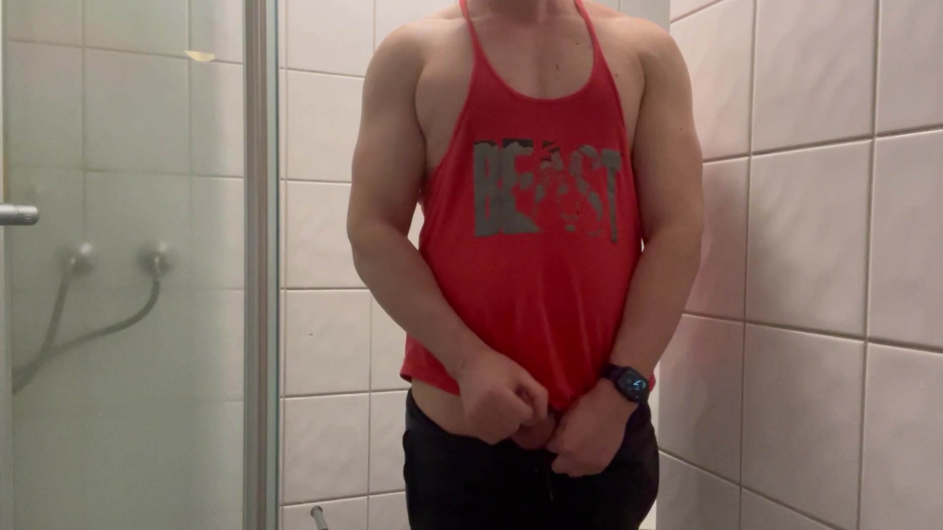 Jerking Off Before Having A Shower