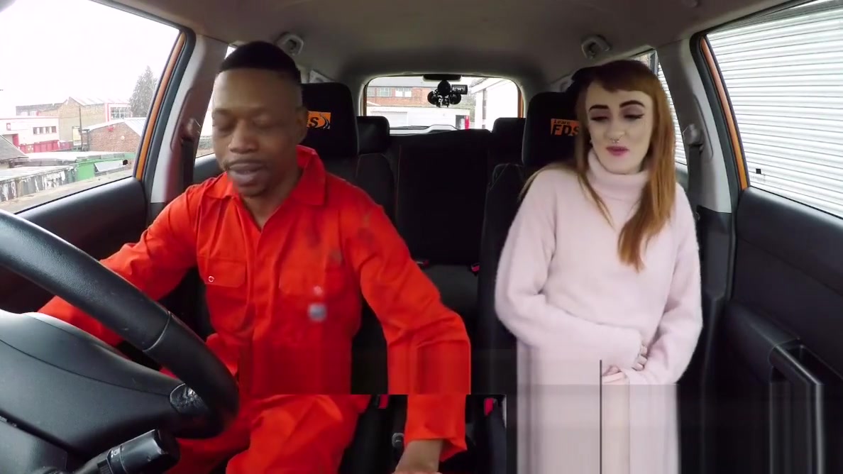 Fake Driving School Redhead horny minx quirts on mechanics