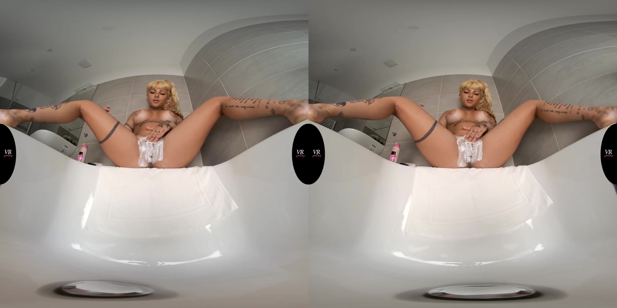 Katerina Kalista - Shaving; Busty Blonde Amateur Pussy Shaving Fetish