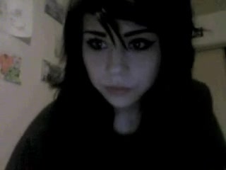 Cute dark-haired chick trying out her new sex toy