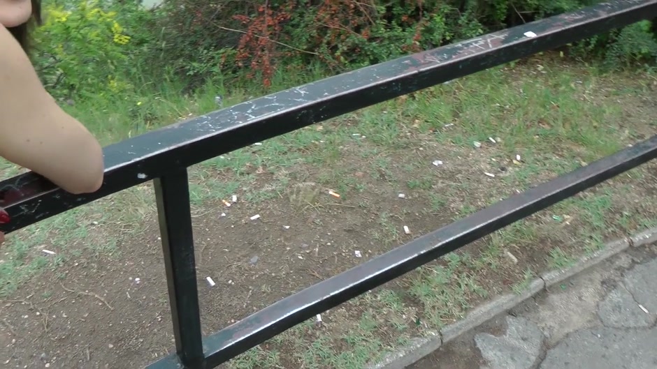 Good-looking gal enjoys a hardcore public fuck