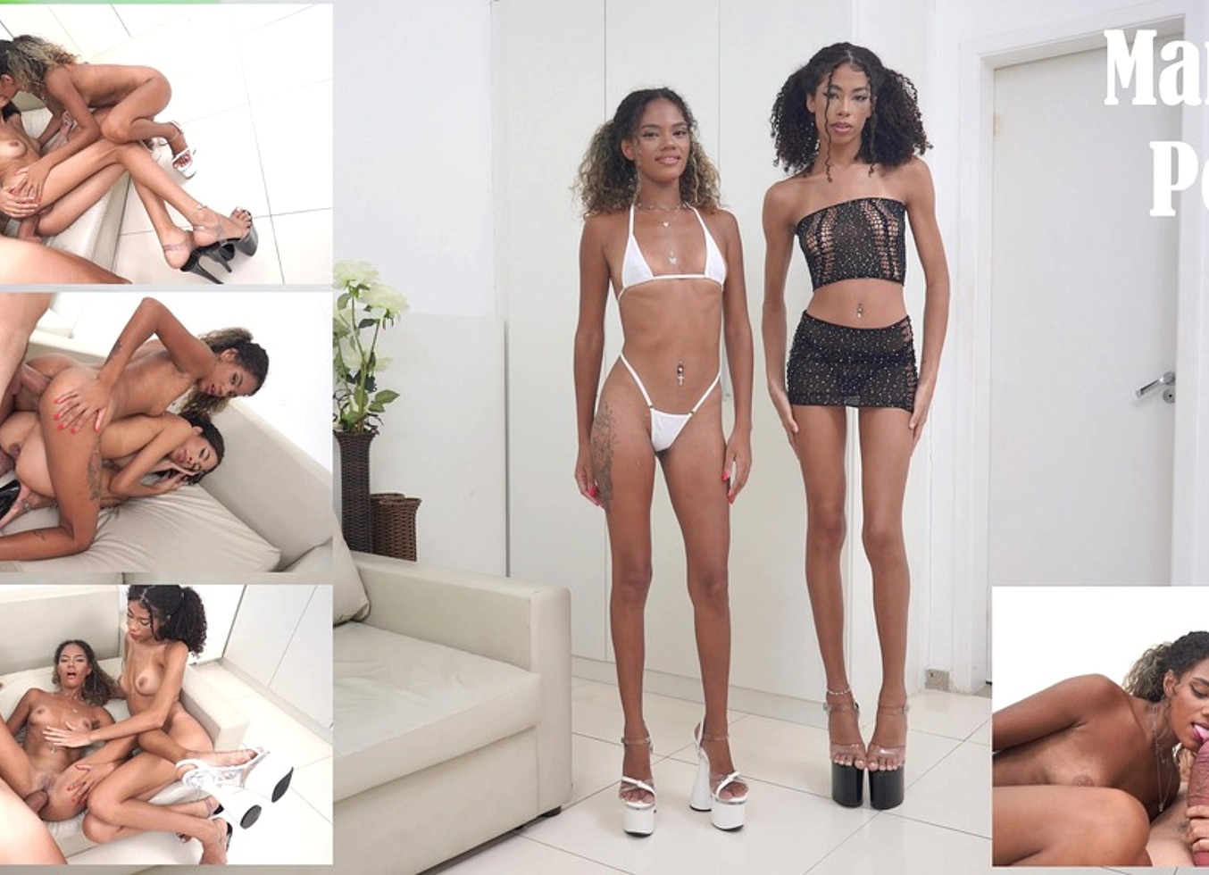 2 Very Slim Brazilians Cuties, Ob Honey & Karina Rose Fucked