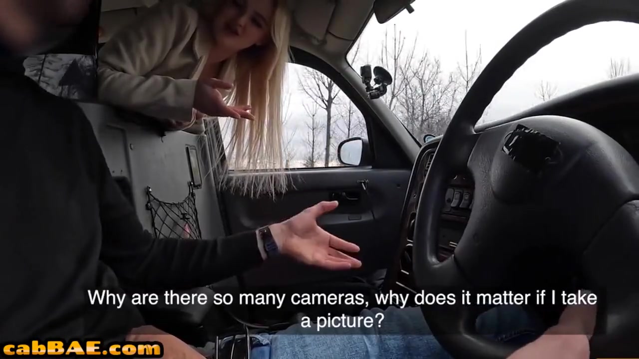 Taxi Driver In Bigass Taxi Babe In Pantyhose Banged In Car By