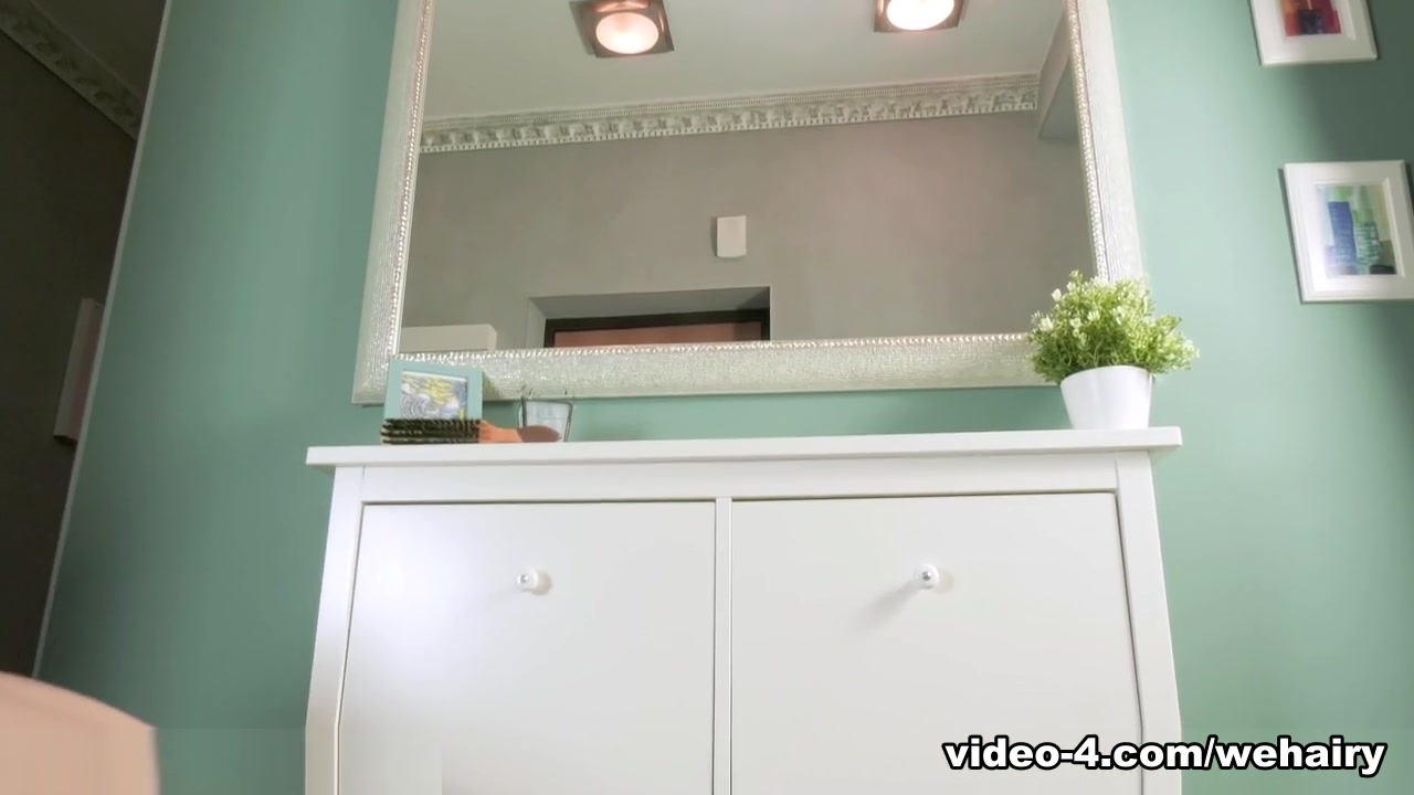 Gerda Lu masturbates by her white dresser - WeAreHairy
