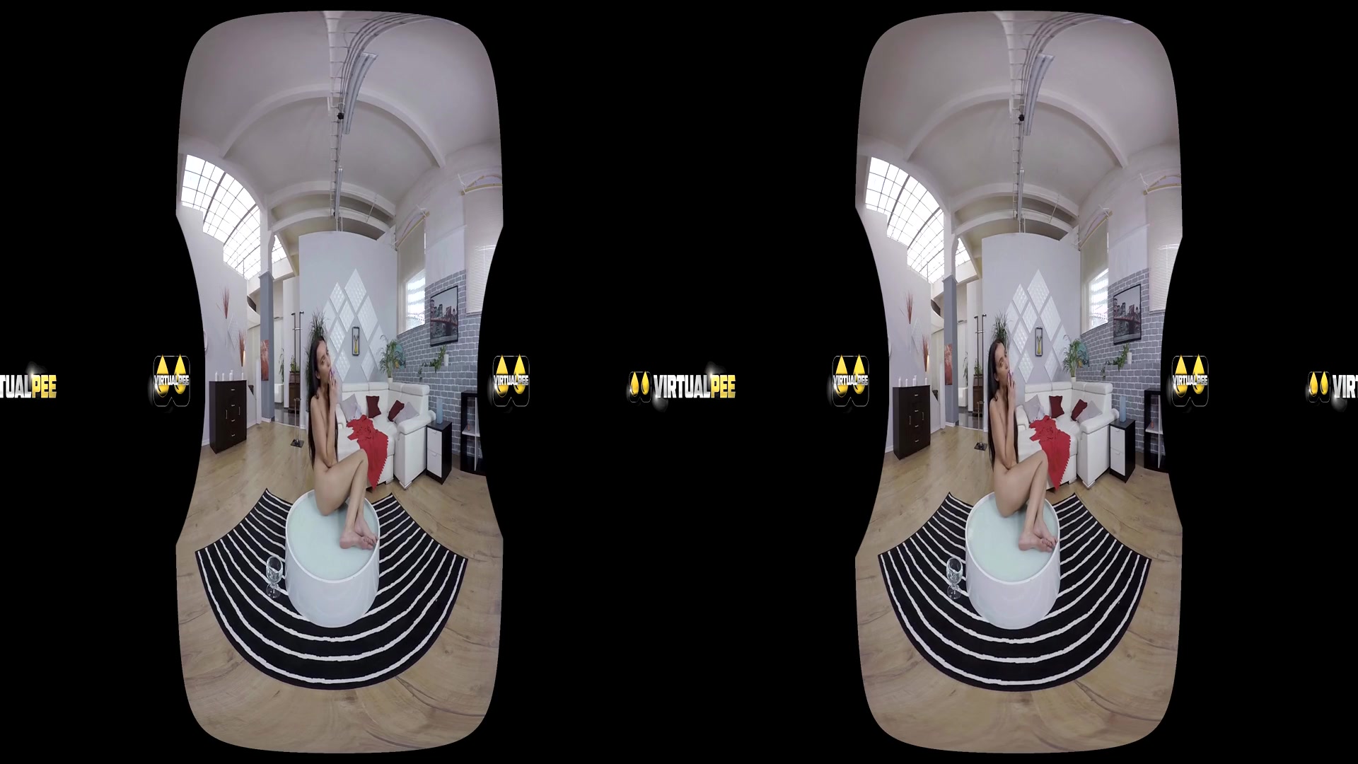 Amanda Estela in Gulping Her Piss - VirtualPee
