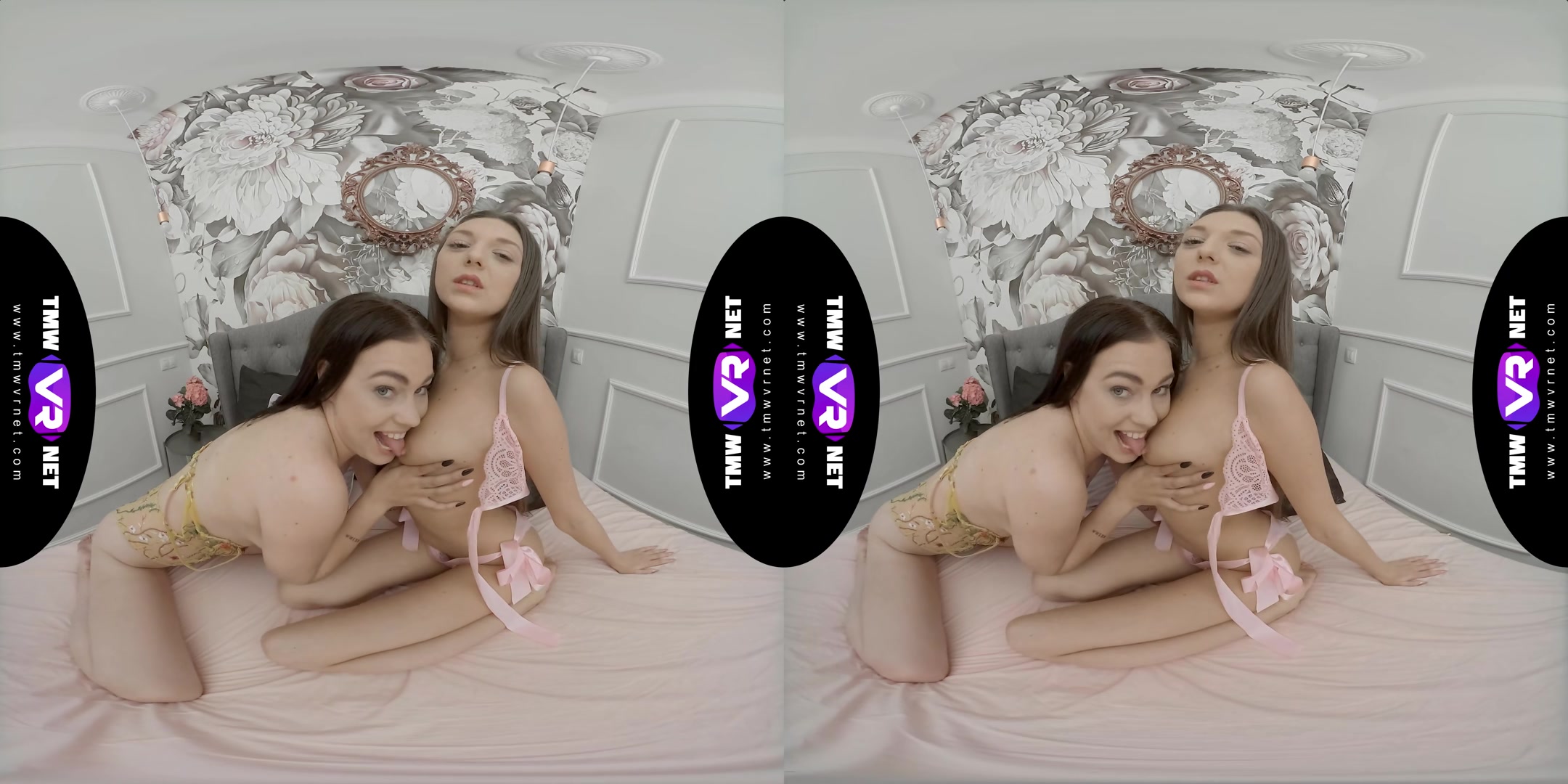 Kinky Brunettes Throw A Lesbo Show - TmwVRNet