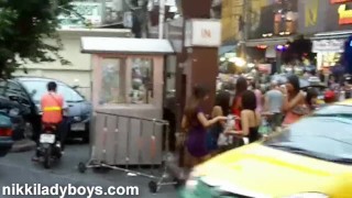Nikki Ladyboys nightlife in Bangkok with the Ladyboys